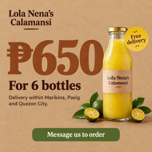 Big number creative: ₱650 for 6 bottles